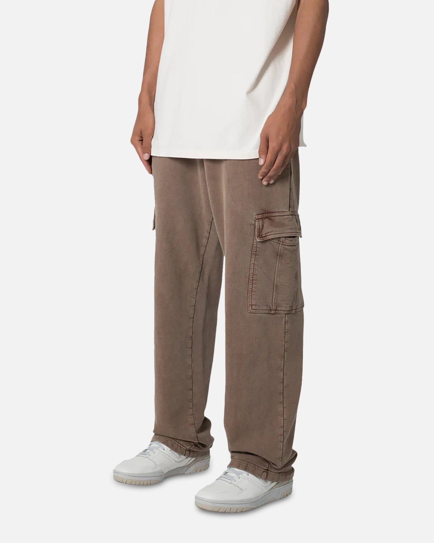MNML Washed Relaxed Cargo Sweatpants Brown sold by Culture Kings product image thumbnail 2