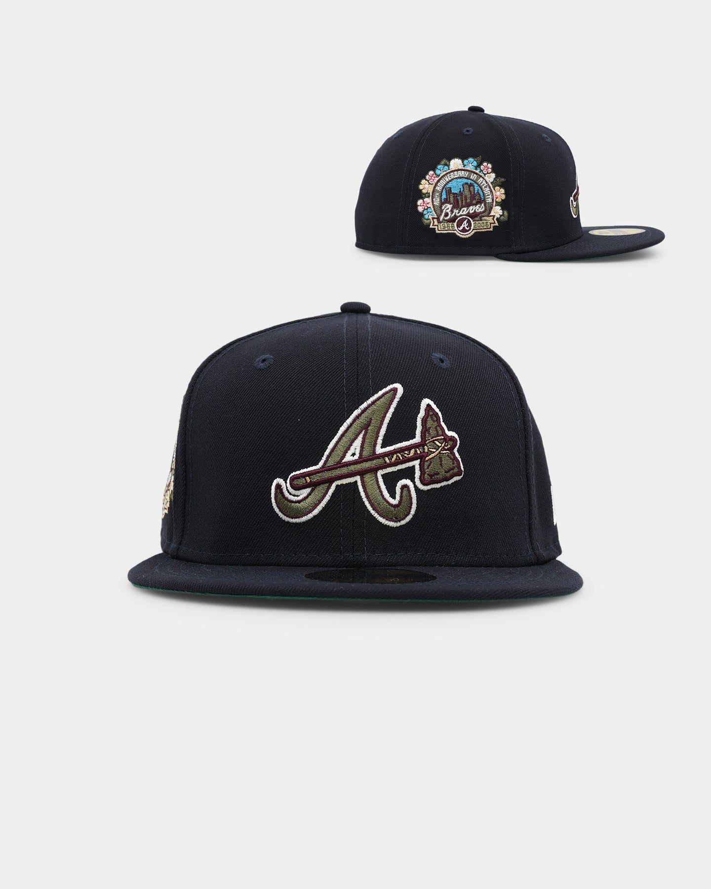 New Era Atlanta Braves Botanical 59FIFTY Fitted Black sold by Culture Kings