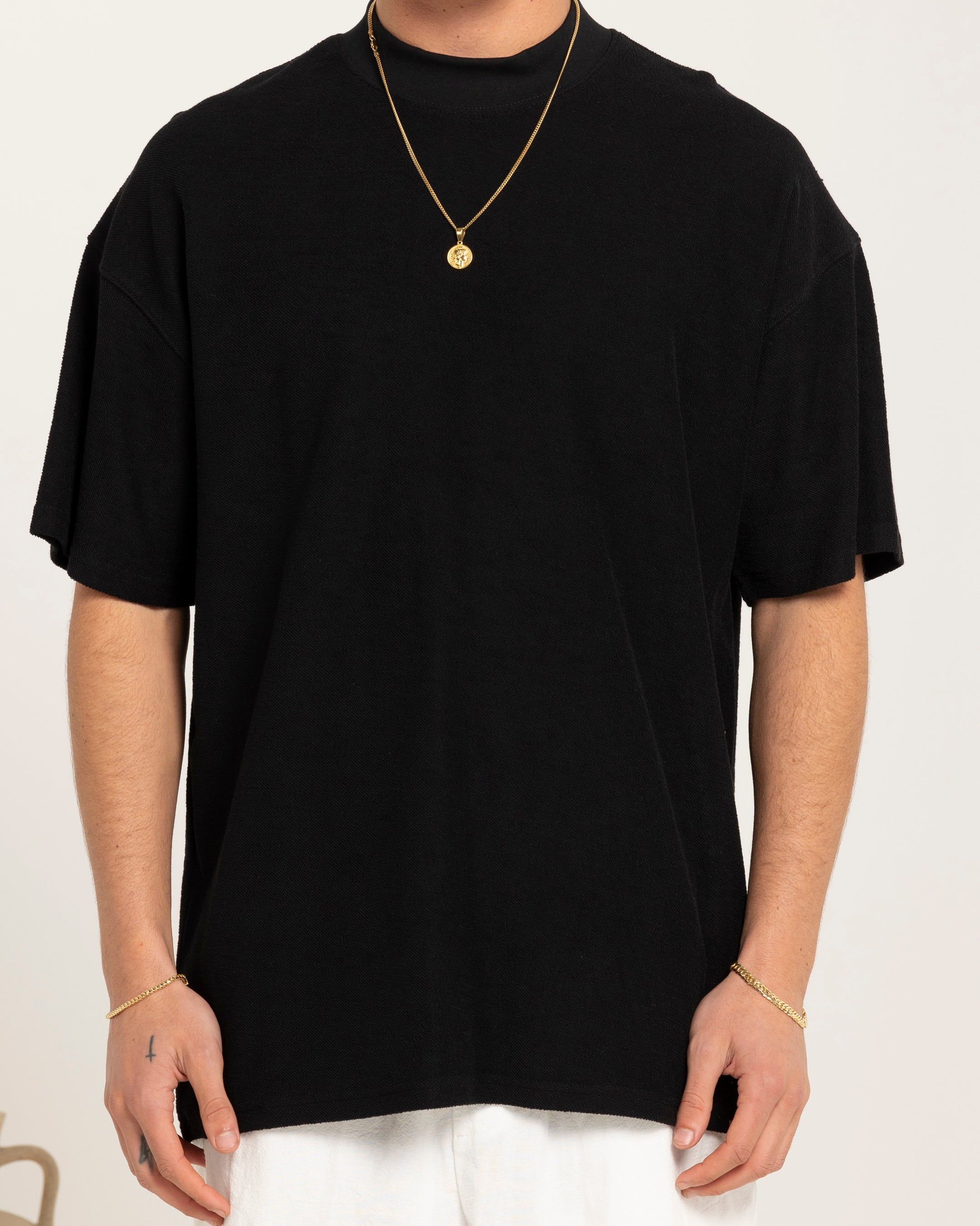 Carre Terry Oversized T-Shirt Black sold by Culture Kings product image thumbnail 3