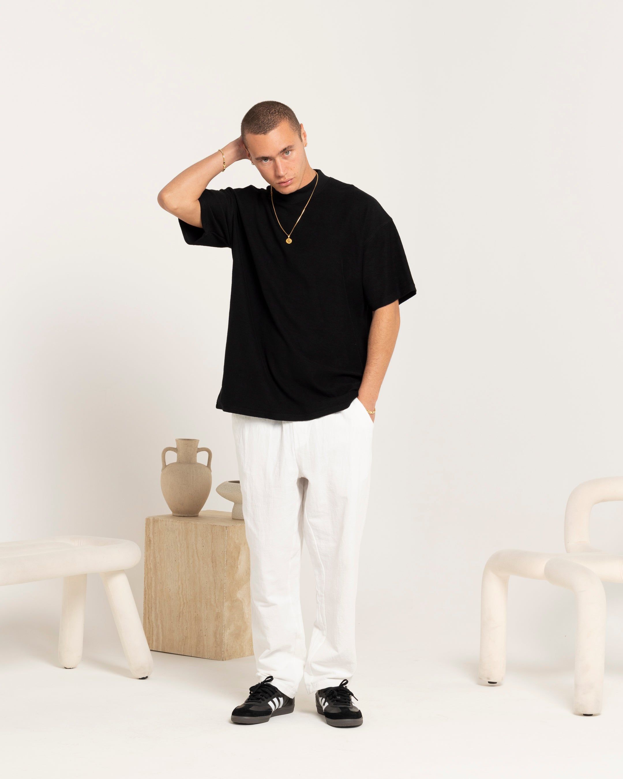 Carre Terry Oversized T-Shirt Black sold by Culture Kings product image thumbnail 2