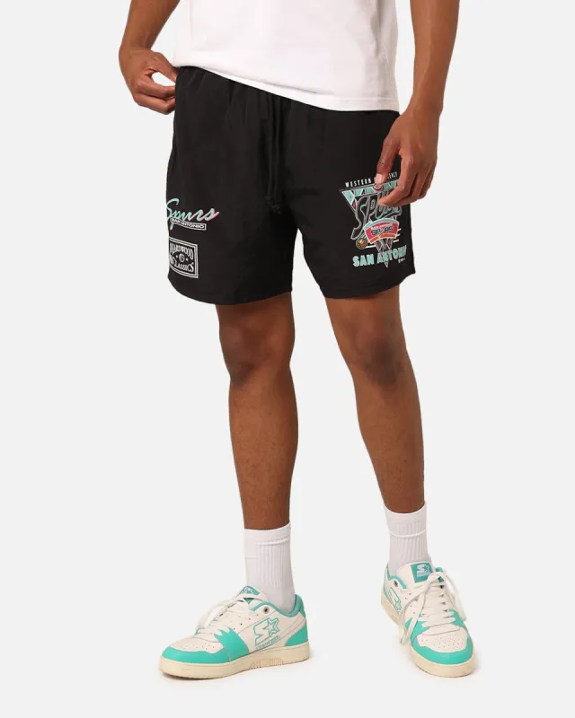 Mitchell & Ness San Antonio Spurs Tri 2.0 Shorts Black made by Culture Kings