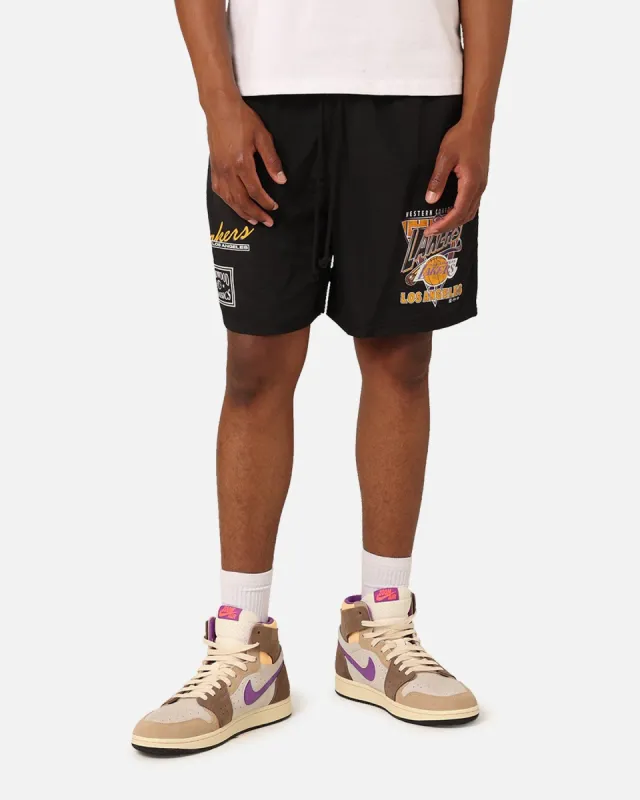 Mitchell & Ness Los Angeles Lakers Tri 2.0 Shorts Black sold by Culture Kings