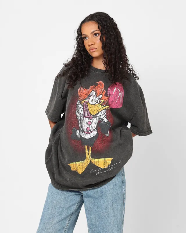 American Thrift X Warner Bros. Daffywise Heavyweight Vintage T-Shirt Black Wash sold by Culture Kings