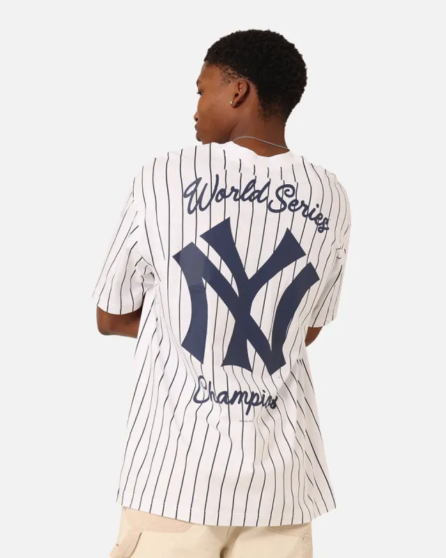 New Era New York Yankees Pinstripe Champions T-Shirt White sold by Culture Kings