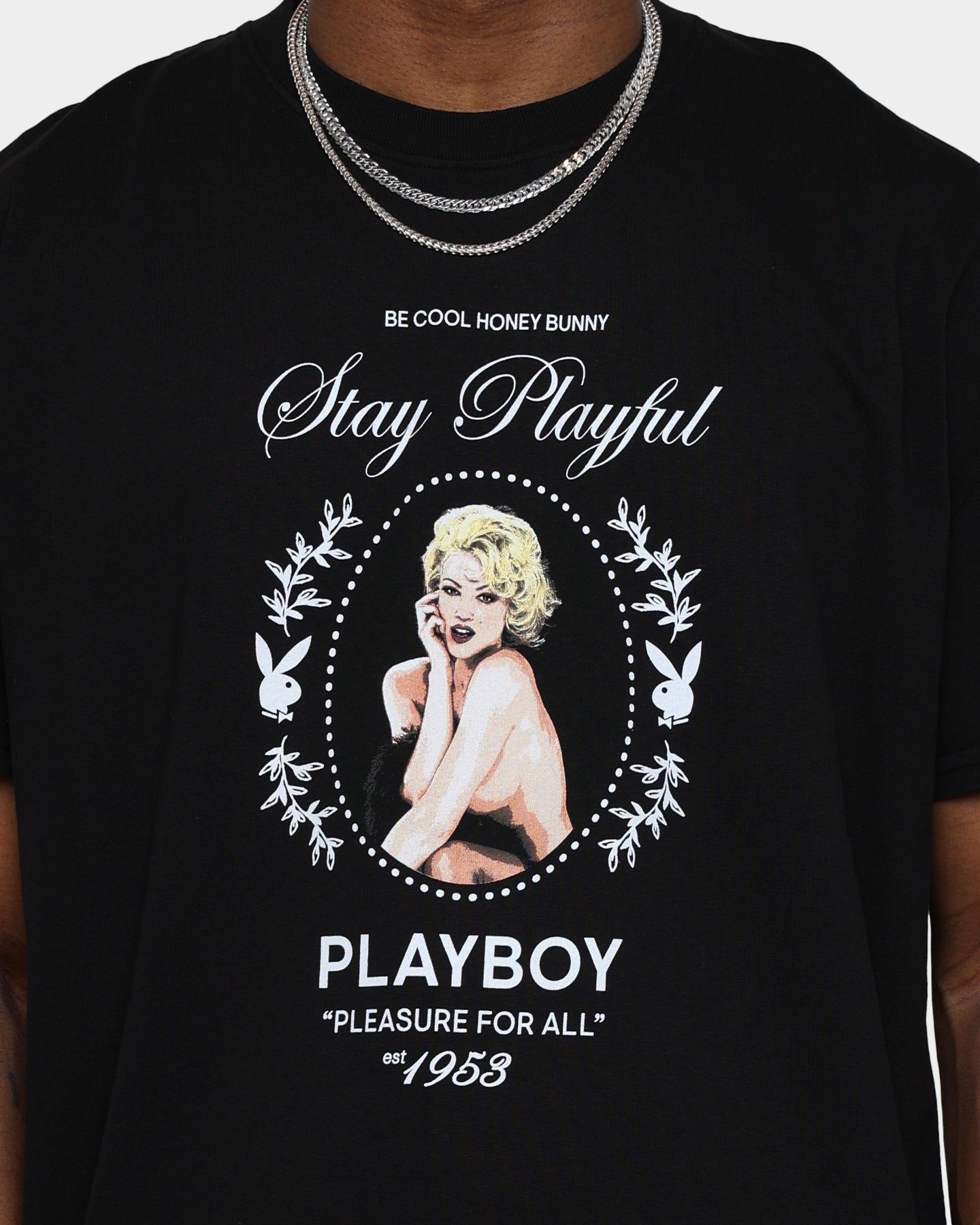 Playboy By CK In Loving Memory T-Shirt Black sold by Culture Kings product image thumbnail 3