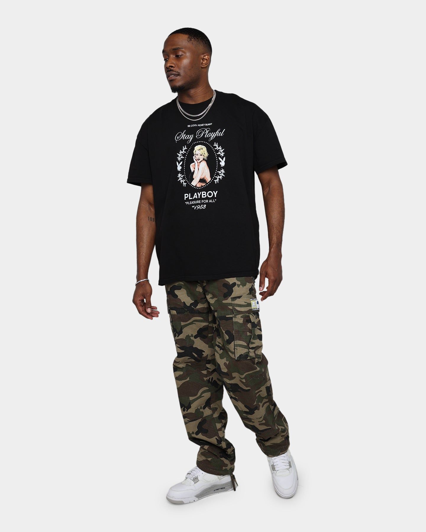 Playboy By CK In Loving Memory T-Shirt Black sold by Culture Kings product image thumbnail 2