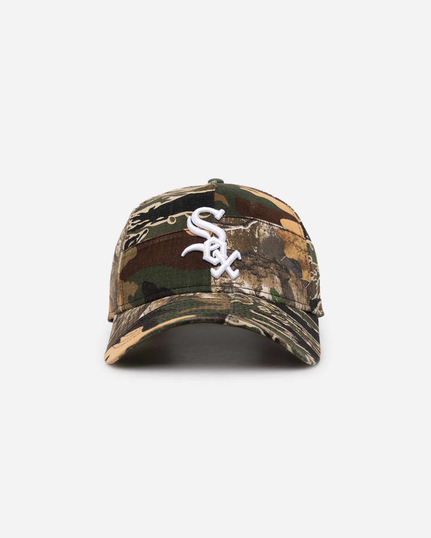 New Era Chicago White Sox 'Patchwork Camo' 9FORTY A-Frame Snapback Woodland Camo sold by Culture Kings