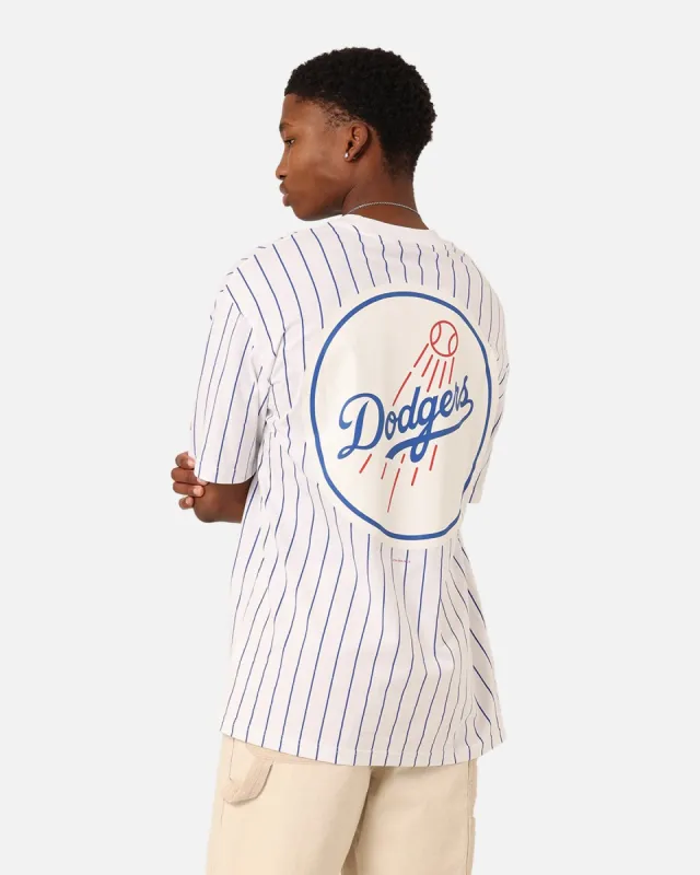 New Era Los Angeles Dodgers T-Shirt White Pinstripe sold by Culture Kings