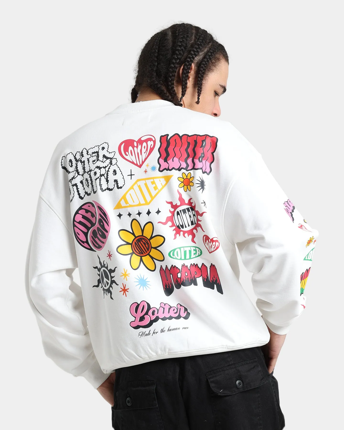 Loiter Day Dream Crewneck Off White sold by Culture Kings product image thumbnail 2