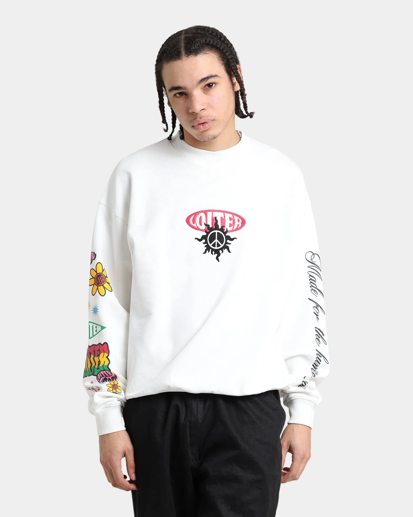 Loiter Day Dream Crewneck Off White sold by Culture Kings