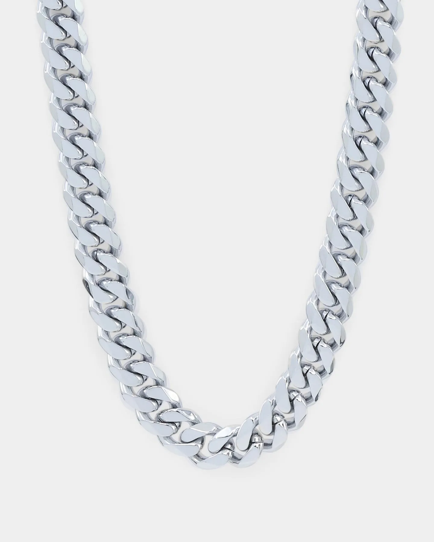 Saint Morta 10mm Cuban Chain White Gold sold by Culture Kings product image thumbnail 2