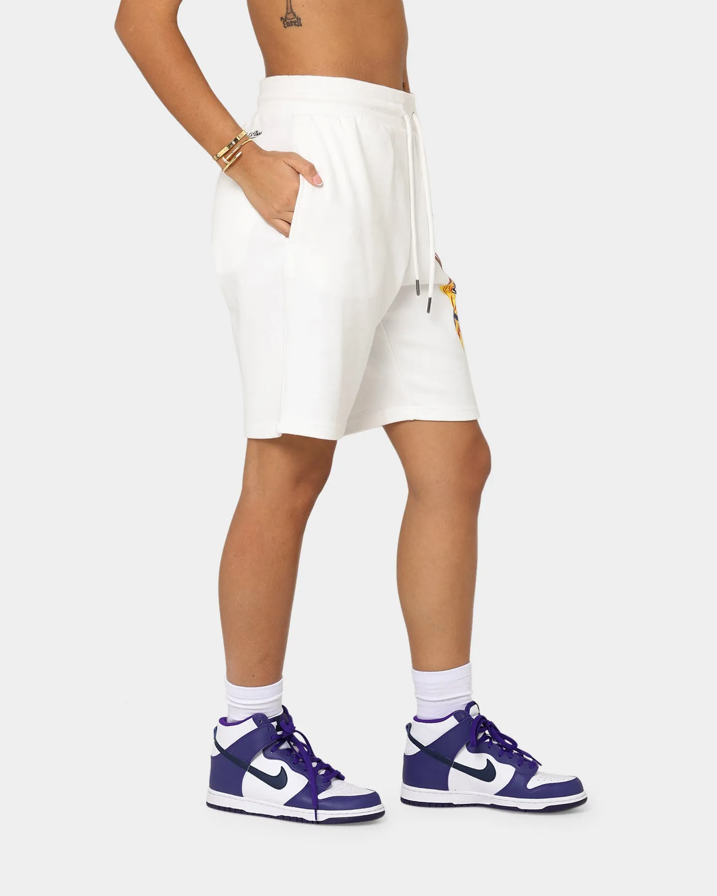 Mitchell & Ness Women's Dunk Shorts Vintage White sold by Culture Kings product image thumbnail 5