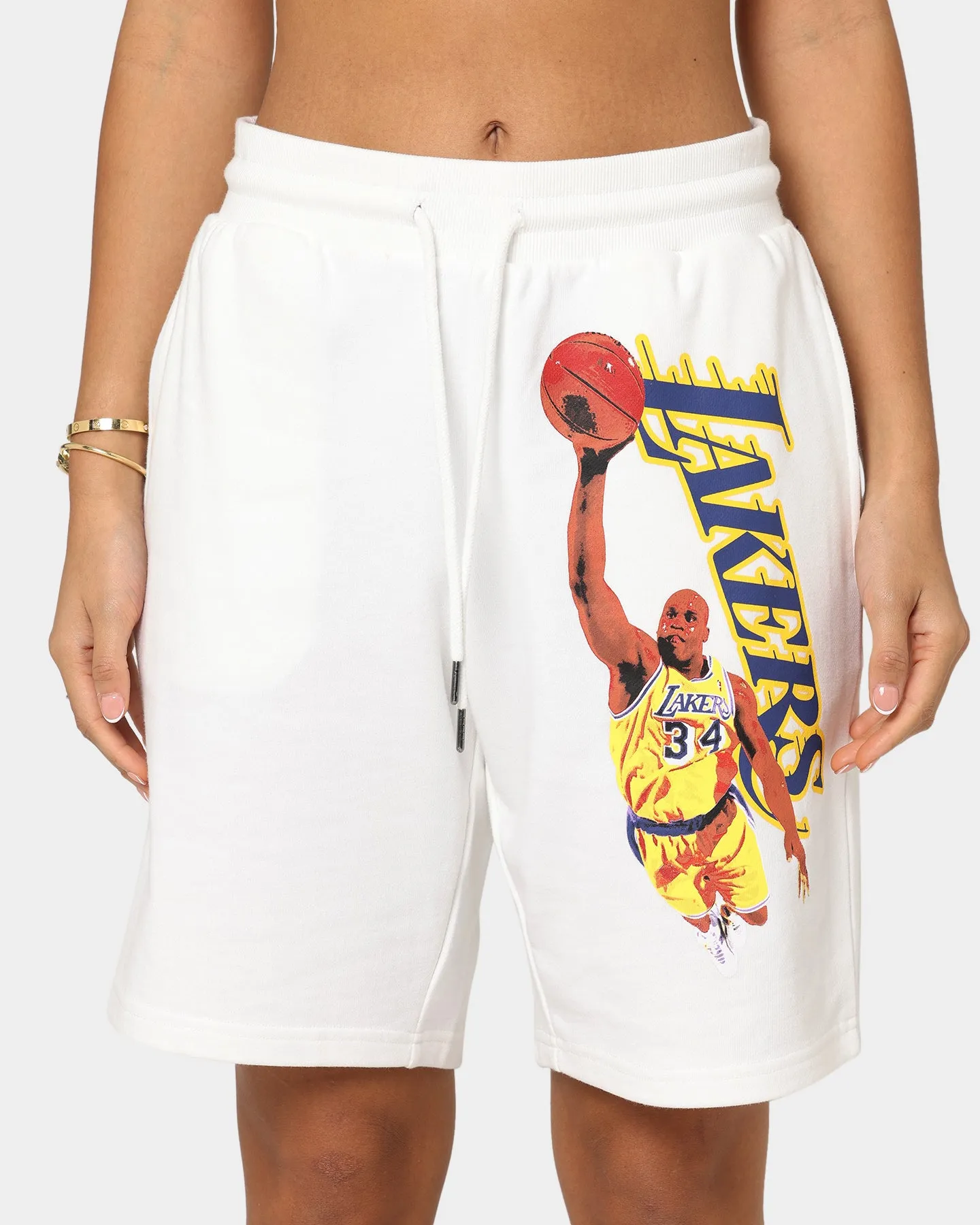 Mitchell & Ness Women's Dunk Shorts Vintage White sold by Culture Kings product image thumbnail 3