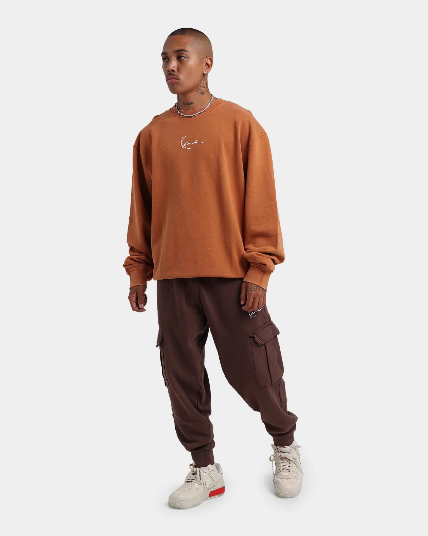 Karl Kani Signature Washed Crewneck Ocher sold by Culture Kings product image thumbnail 2