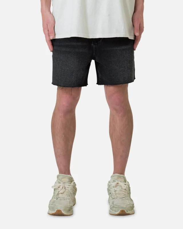 MNML Cut Off Denim Shorts Black sold by Culture Kings