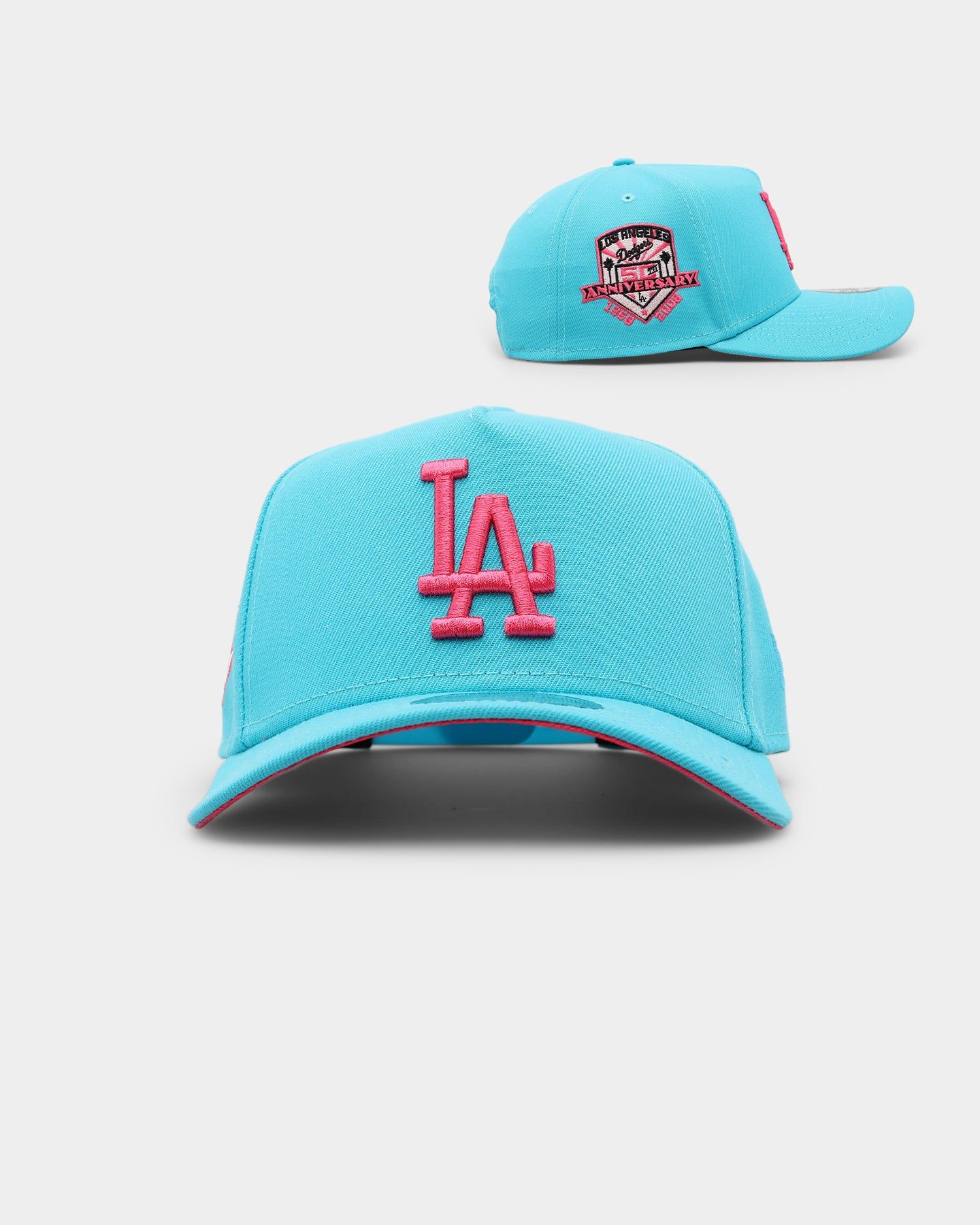 New Era Los Angeles Dodgers 'Neon Vice' 9FORTY A-Frame Snapback Neon Blue sold by Culture Kings