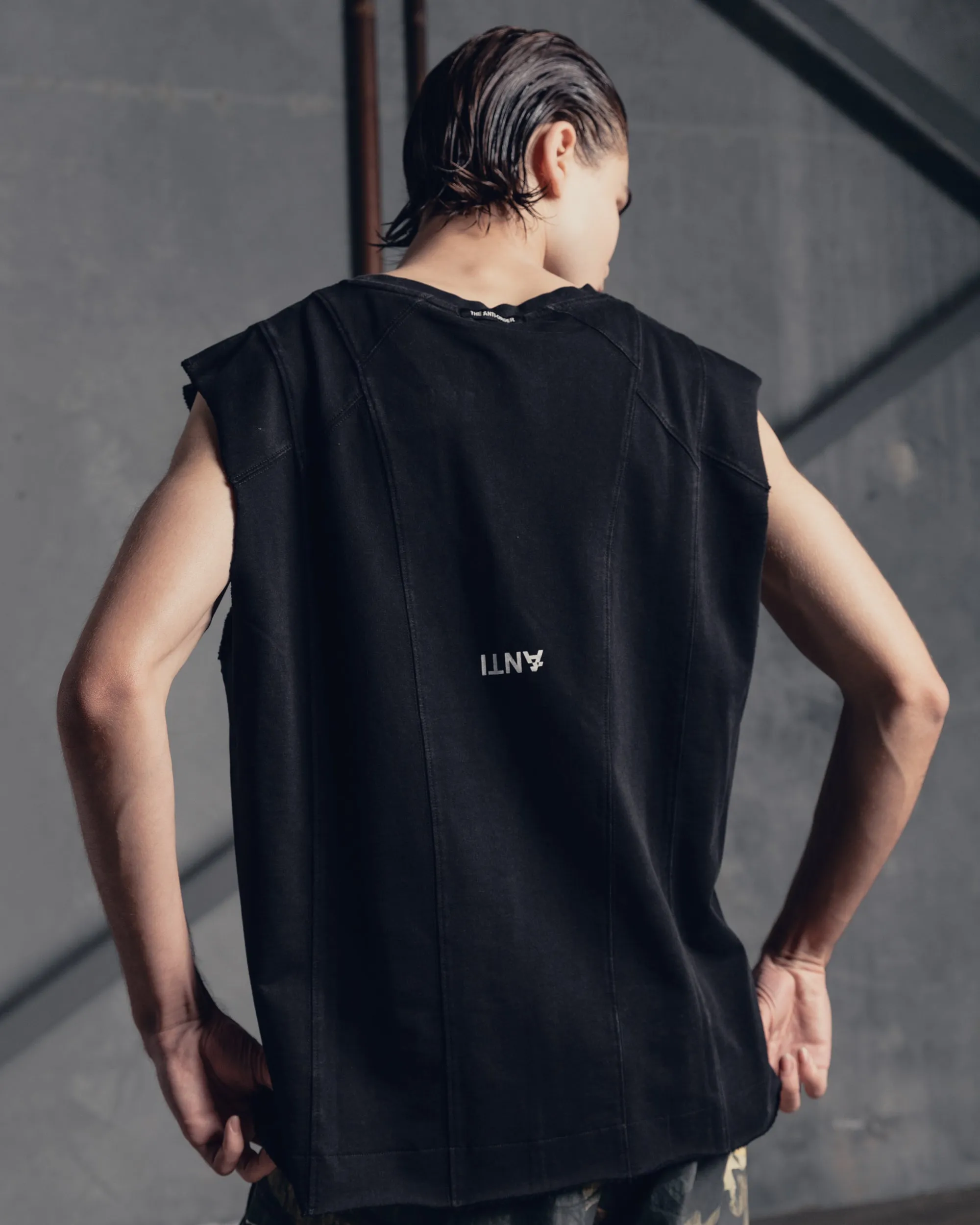 The Anti Order Avant Oversized Muscle T-Shirt Vintage Black sold by Culture Kings product image thumbnail 2