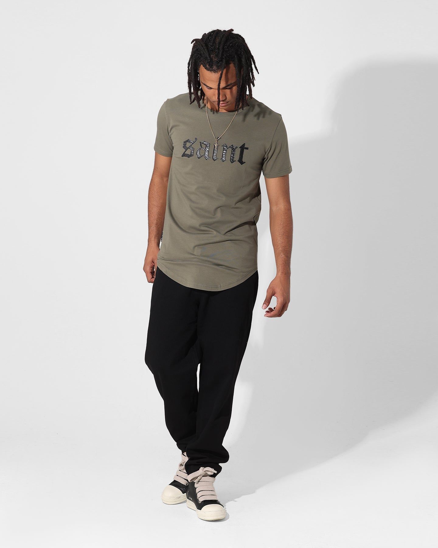 Saint Morta Cambronne Snake El Duplo T-Shirt Khaki Green sold by Culture Kings product image thumbnail 3
