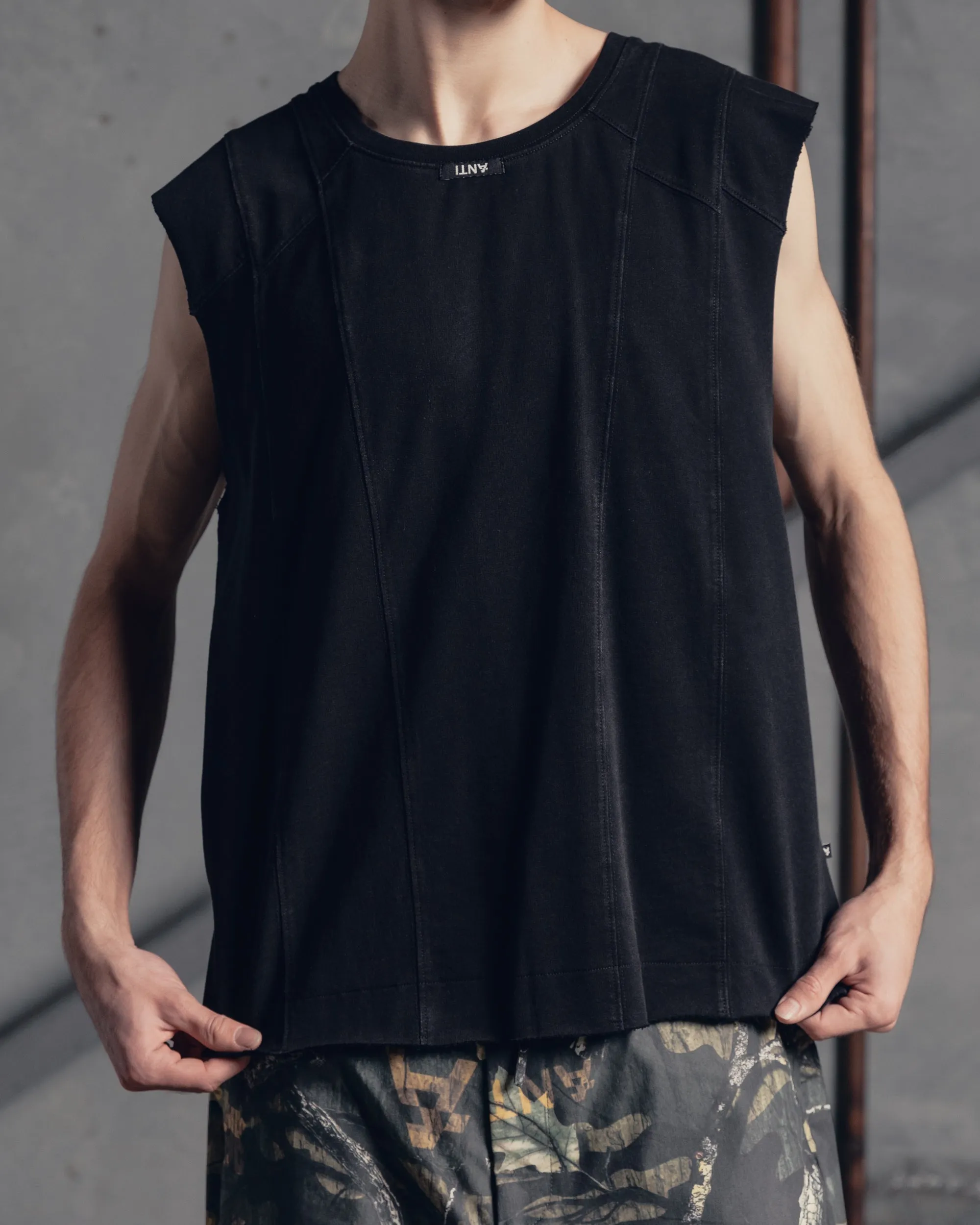 The Anti Order Avant Oversized Muscle T-Shirt Vintage Black sold by Culture Kings product image thumbnail 4