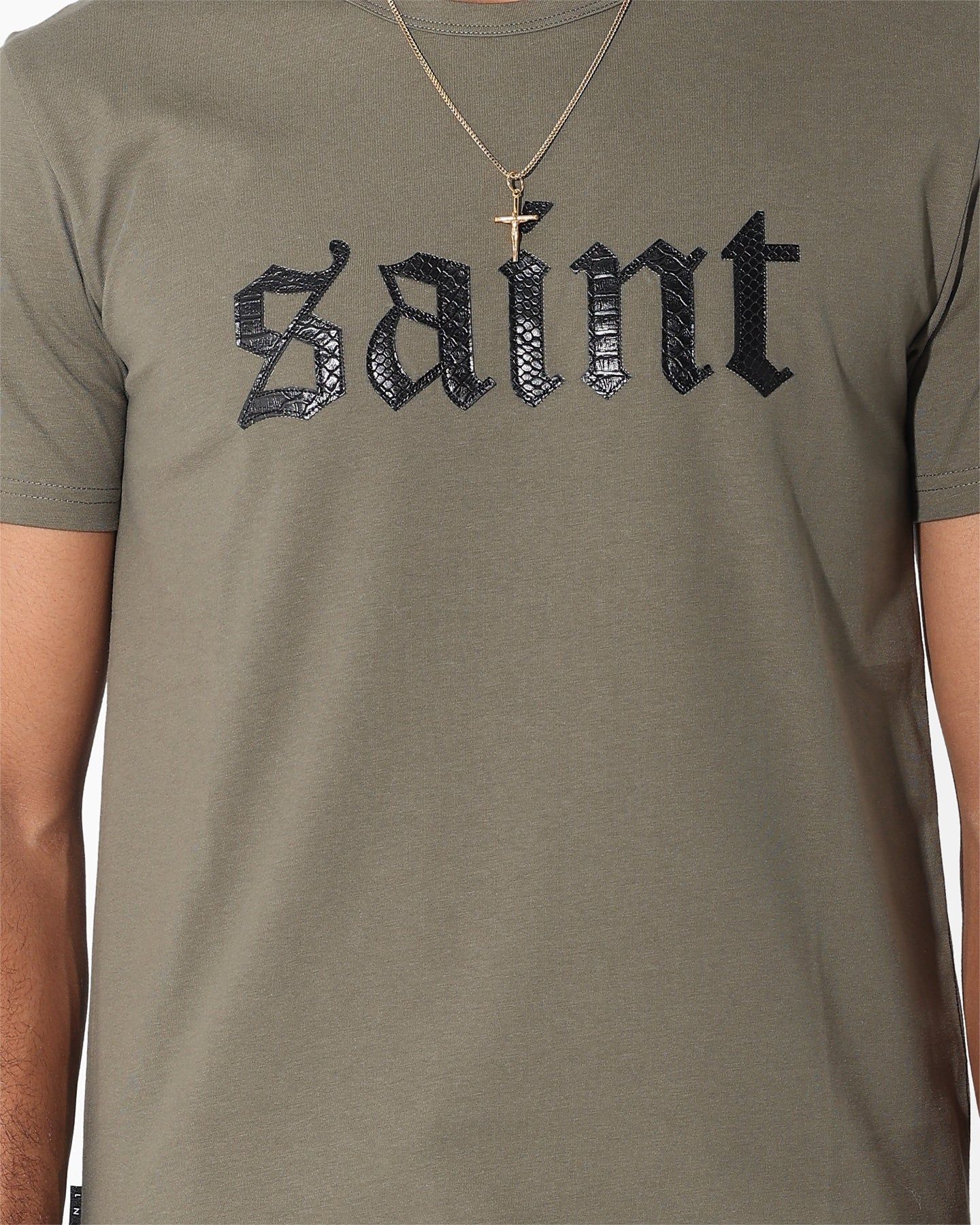 Saint Morta Cambronne Snake El Duplo T-Shirt Khaki Green sold by Culture Kings product image thumbnail 4