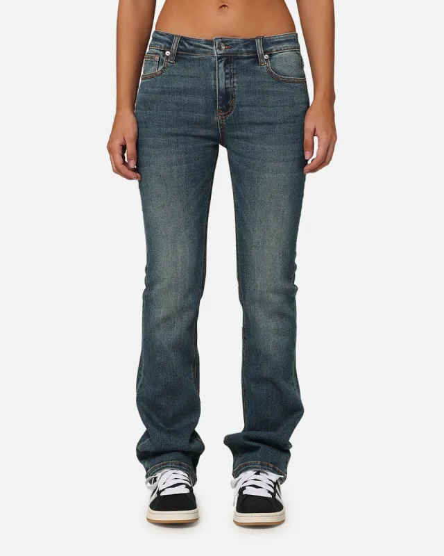XXIII Women's Mid Rise Skinny Bootleg Jean Dark Denim sold by Culture Kings