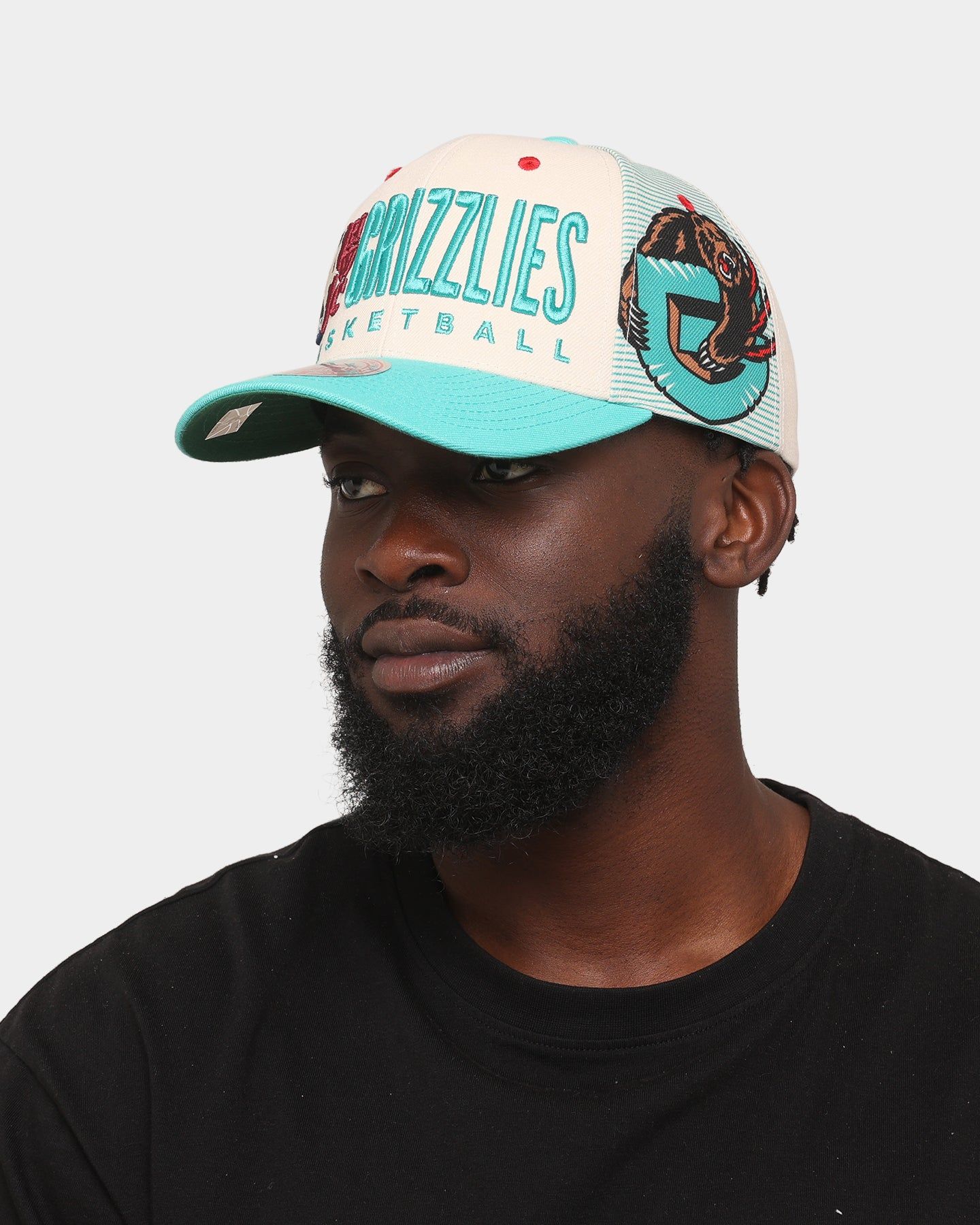 Mitchell & Ness Vancouver Grizzlies '90s Training Camp' Pro Crown Snapback Cream sold by Culture Kings product image thumbnail 2