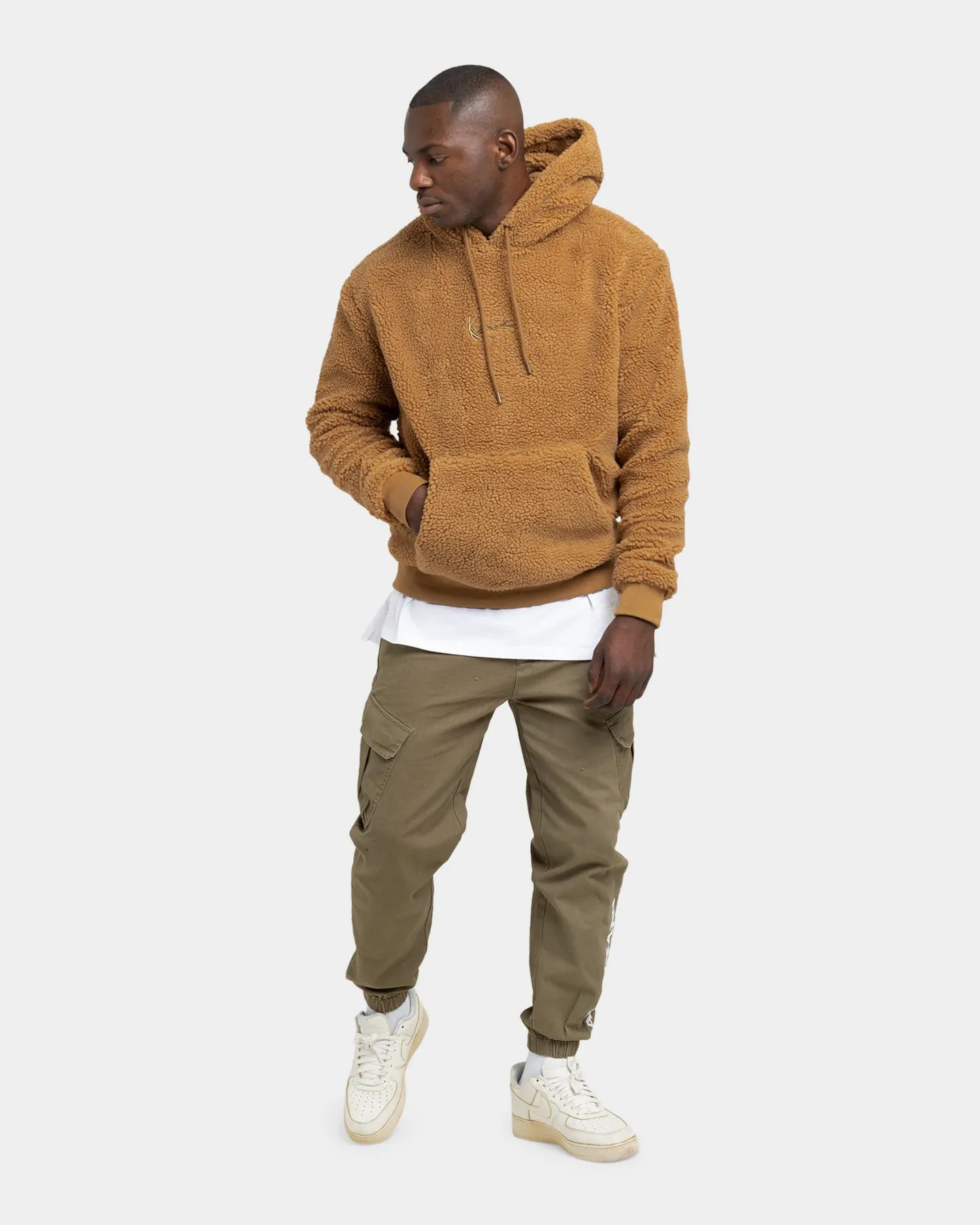 Karl Kani Small Signature Teddy Hoodie Sand sold by Culture Kings product image thumbnail 2
