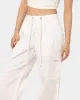 MNML Women's Baggy Cargo Pants Off White sold by Culture Kings
