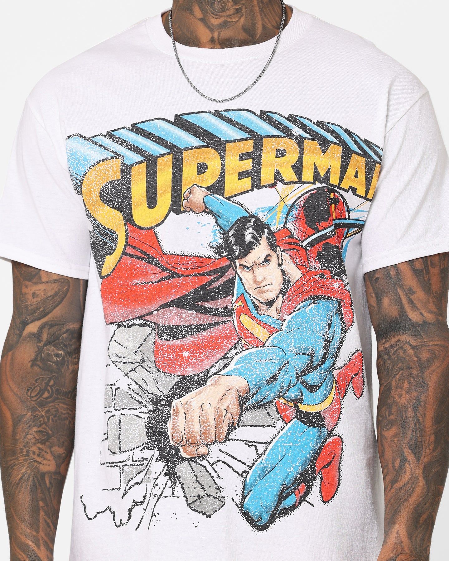 Goat Crew X DC Superman Man Of Steel T-Shirt White sold by Culture Kings product image thumbnail 4
