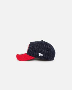 New Era Boston Red Sox '2-Tone Pinstripe' 9FORTY A-Frame Snapback Pinstripe sold by Culture Kings