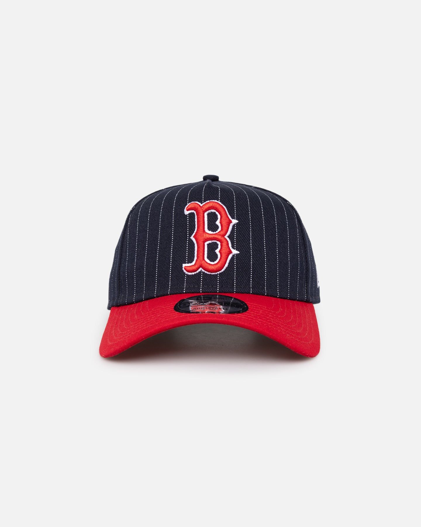 New Era Boston Red Sox '2-Tone Pinstripe' 9FORTY A-Frame Snapback Pinstripe sold by Culture Kings