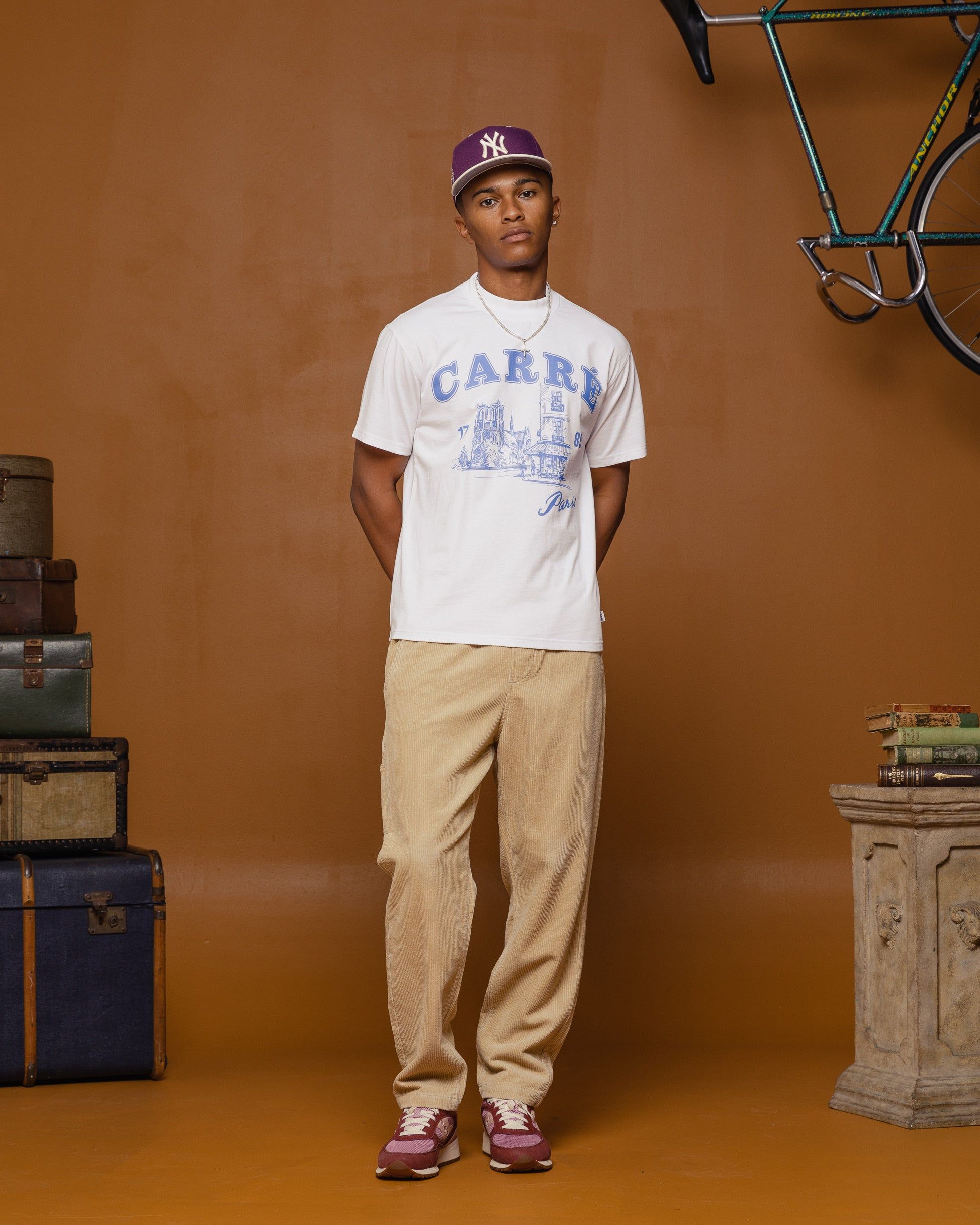 Carre Vues Oversized Mock Neck Short Sleeve T-Shirt White sold by Culture Kings product image thumbnail 2