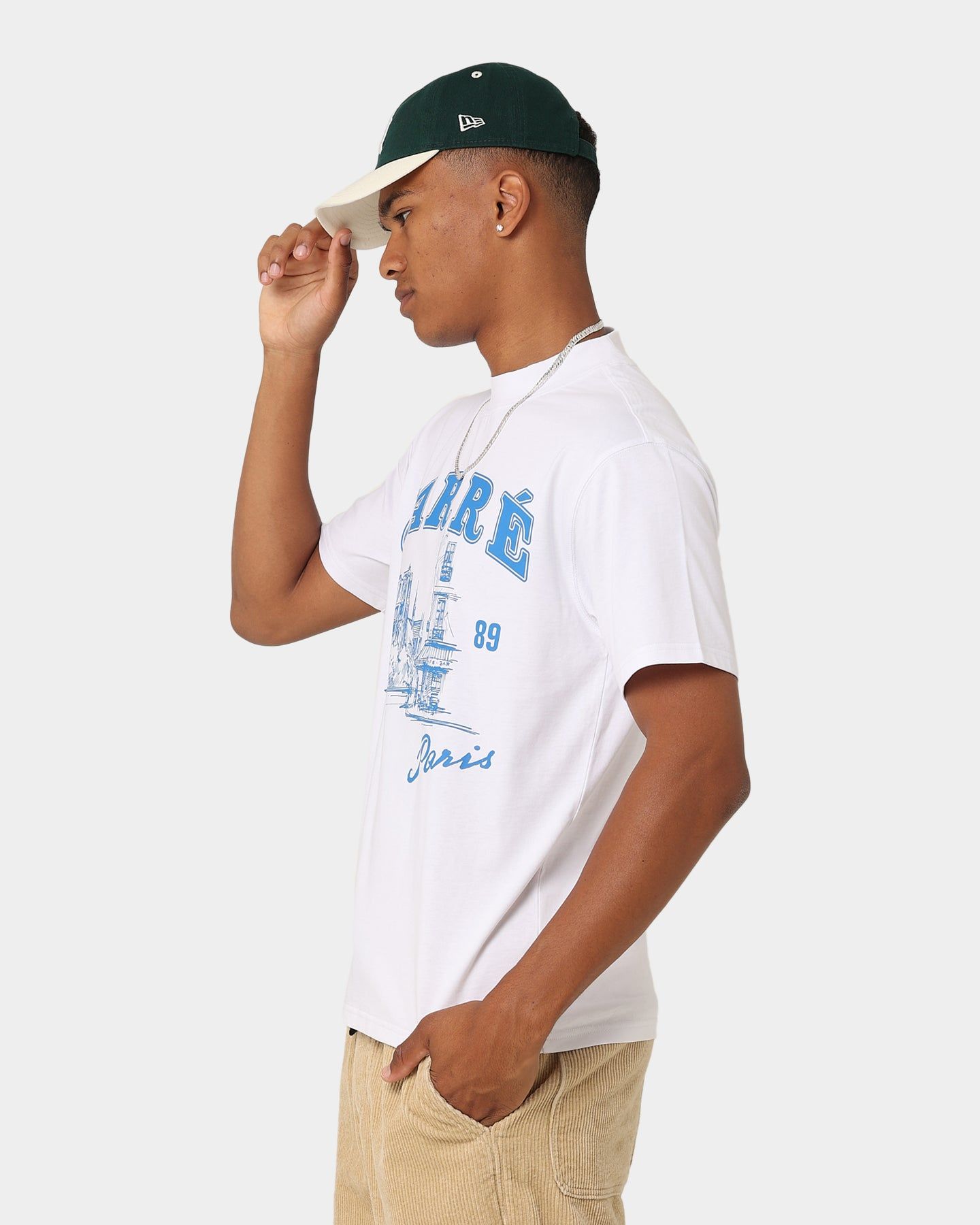 Carre Vues Oversized Mock Neck Short Sleeve T-Shirt White sold by Culture Kings product image thumbnail 8