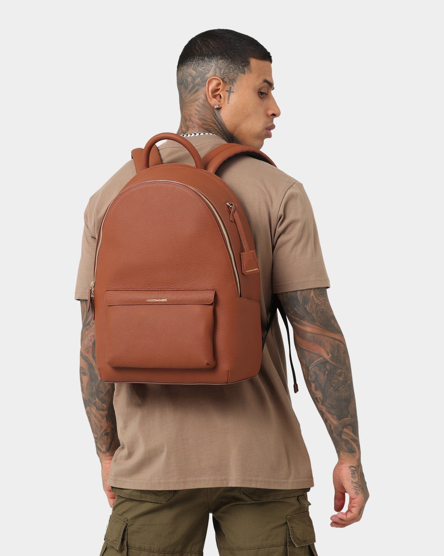 ブラウンレザー バックパック　MAISON de SABRE Maison De Sabre The Backpack Walnut Brown | Parallel