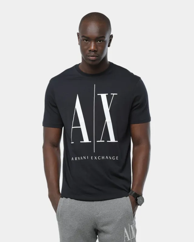 Armani Exchange Logo T-Shirt Navy sold by Culture Kings