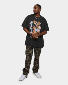 Goat Crew X Naruto Heavyweight Vintage T-Shirt Black Wash sold by Culture Kings