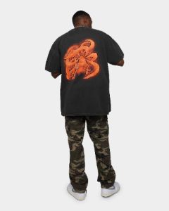 Goat Crew X Naruto Heavyweight Vintage T-Shirt Black Wash sold by Culture Kings