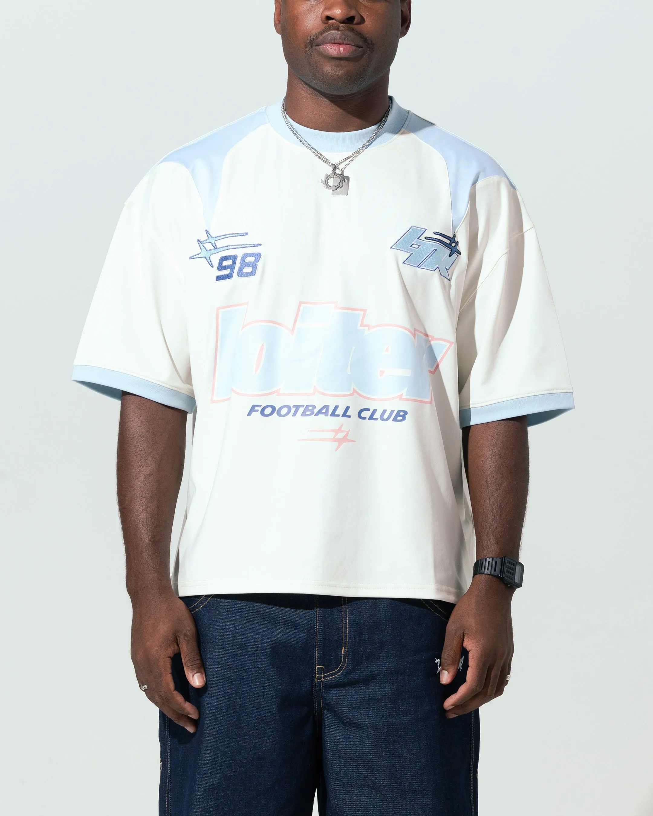 Loiter Tournament Jersey Off White/Blue sold by Culture Kings