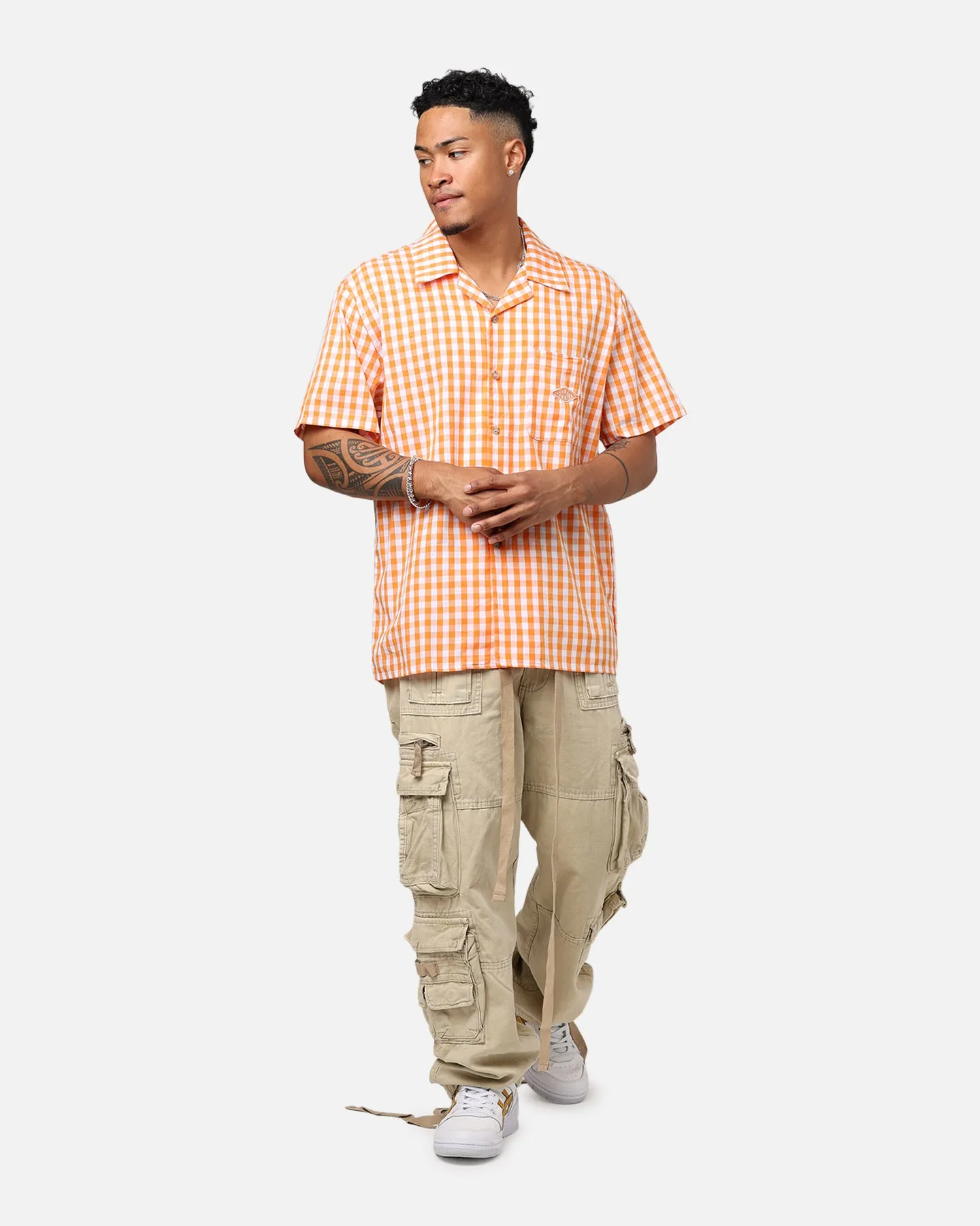 Carrots By Anwar Badge Button Up Shirt Orange sold by Culture Kings product image thumbnail 3