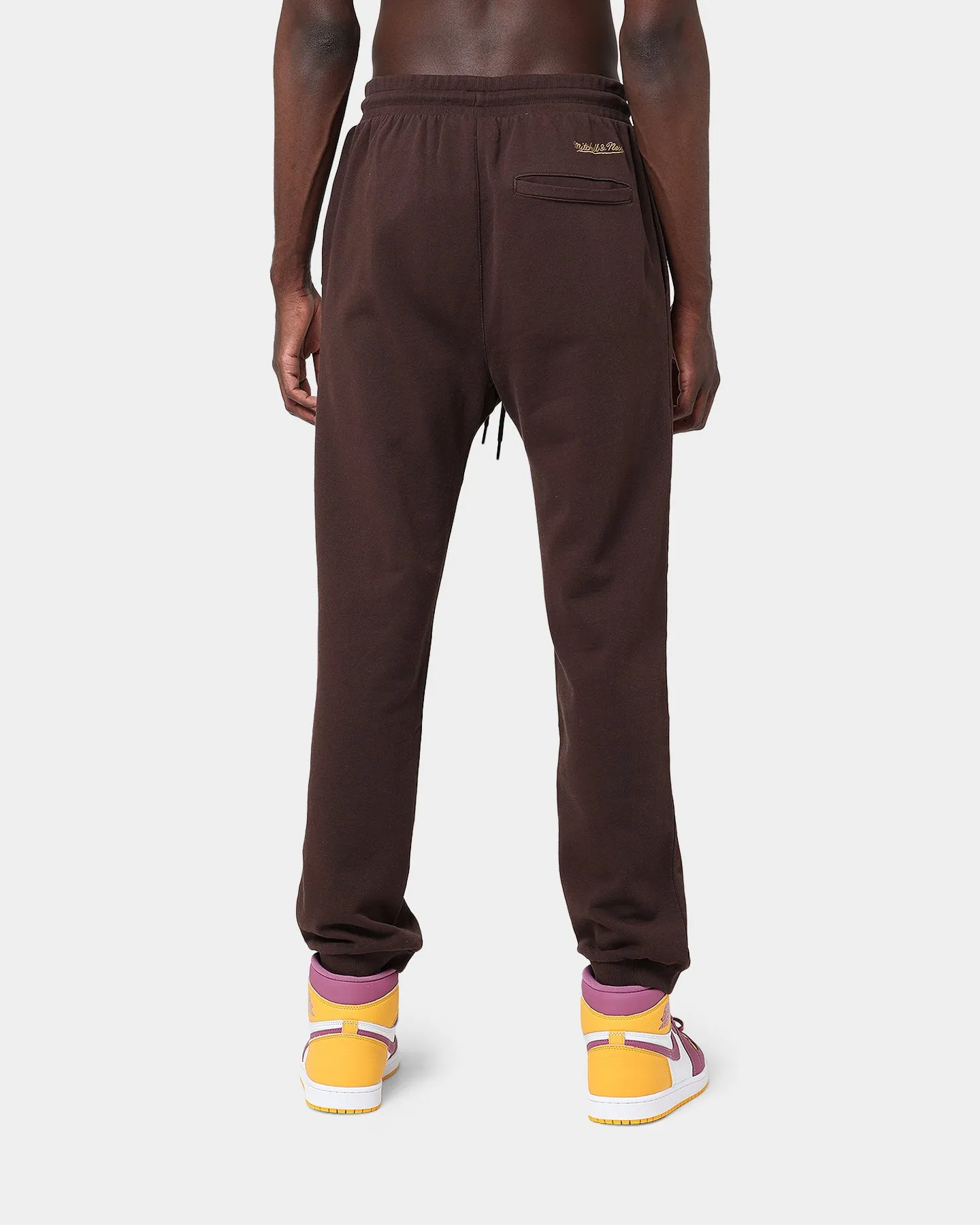Mitchell & Ness Los Angeles Lakers Lux Brown Sweatpants Baroque Brown sold by Culture Kings product image thumbnail 4