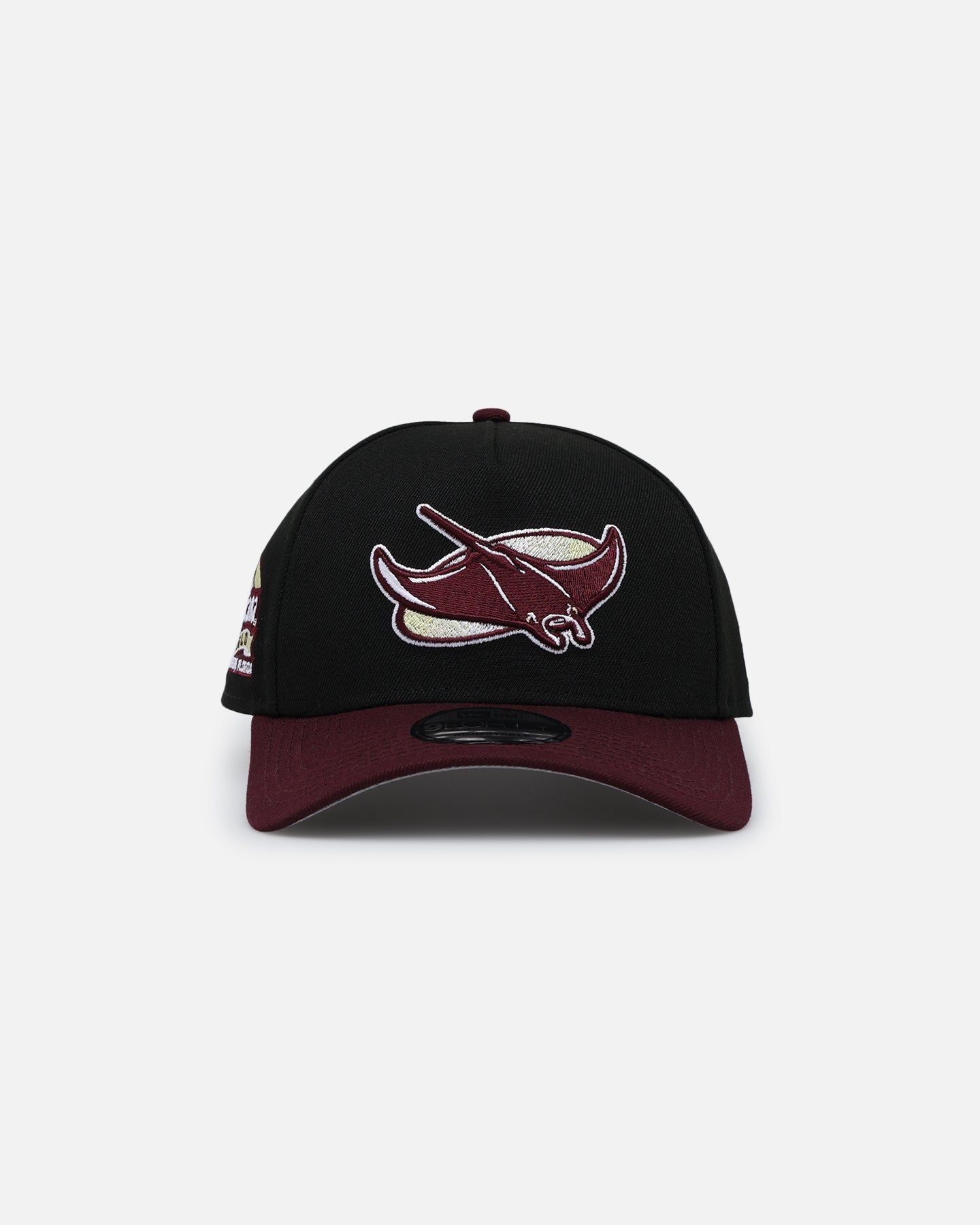 New Era Tampa Bay Rays 'Burgundy Bounceback' 9FORTY A-Frame Snapback Black/Maroon sold by Culture Kings