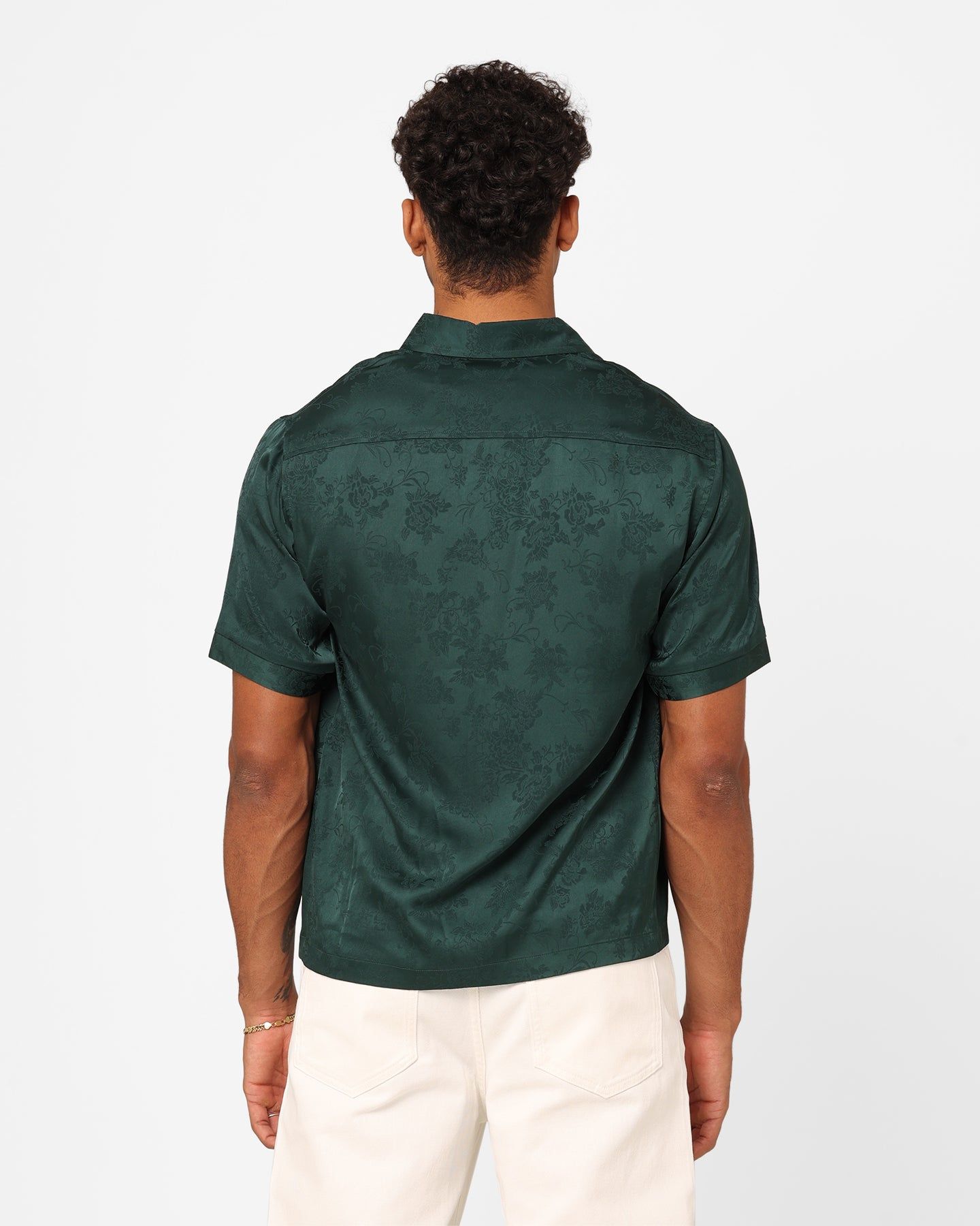 XXIII Perry Satin Button Up Shirt Green sold by Culture Kings product image thumbnail 5