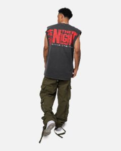 The Night Shift Dog Muscle T-Shirt Black Wash sold by Culture Kings