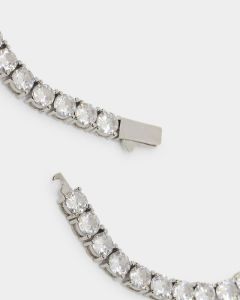 NXS Iced Cross Tennis Chain Iced White Gold sold by Culture Kings