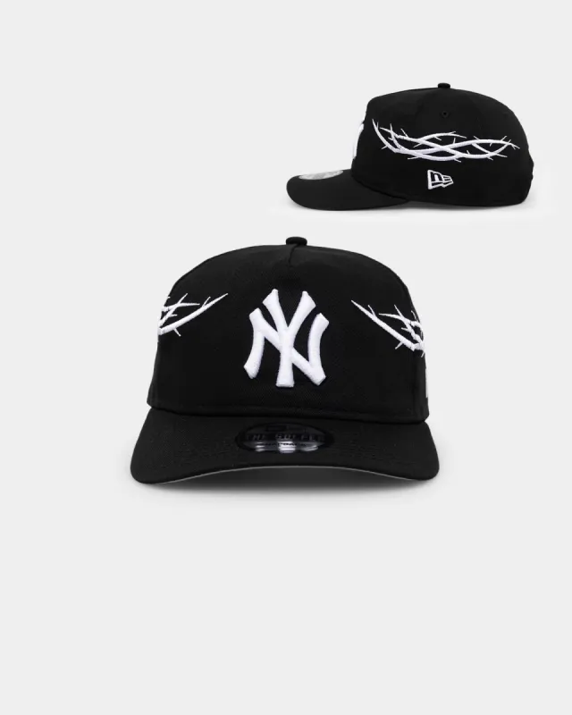 New Era New York Yankees 'Twisted Thorns' Golfer Pre-Curved Snapback Black sold by Culture Kings