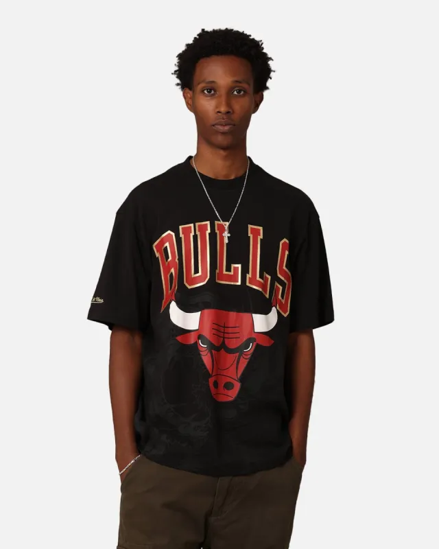 Mitchell & Ness Chicago Bulls Year Of The Dragon T-Shirt Faded Black sold by Culture Kings