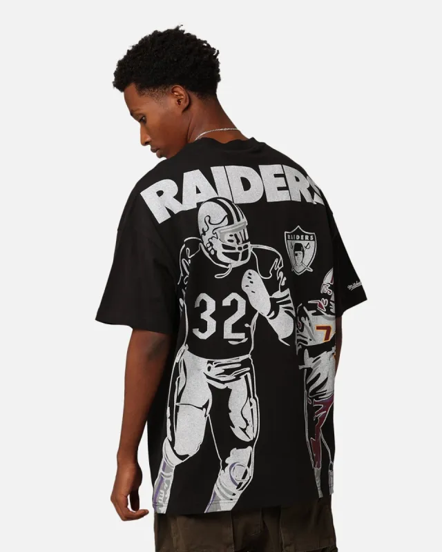Mitchell & Ness Los Angeles Raiders Touchdown T-Shirt Faded Black sold by Culture Kings