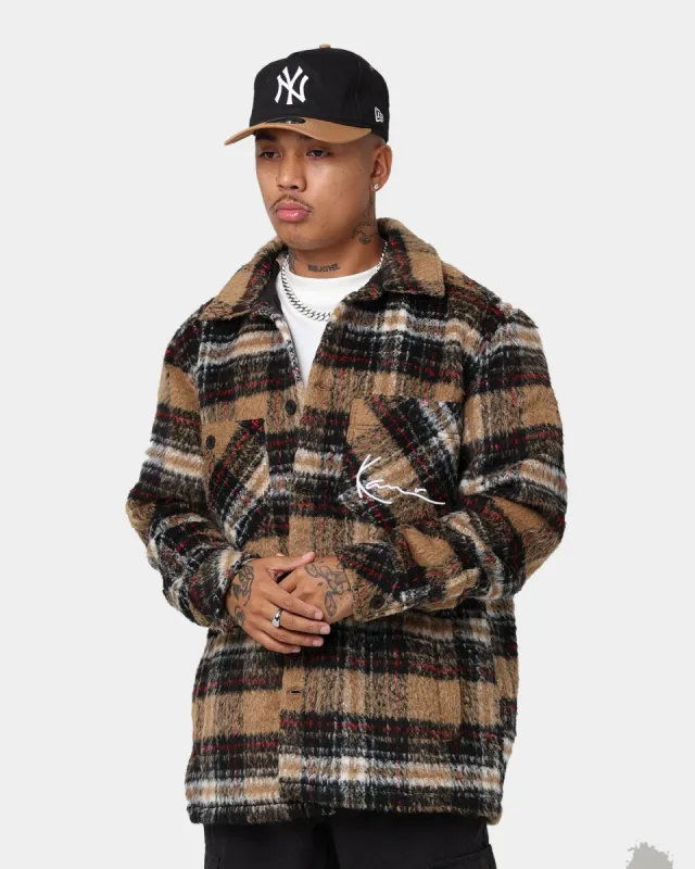 Karl Kani Chest Signature Wool Blend Jacket Sand sold by Culture Kings