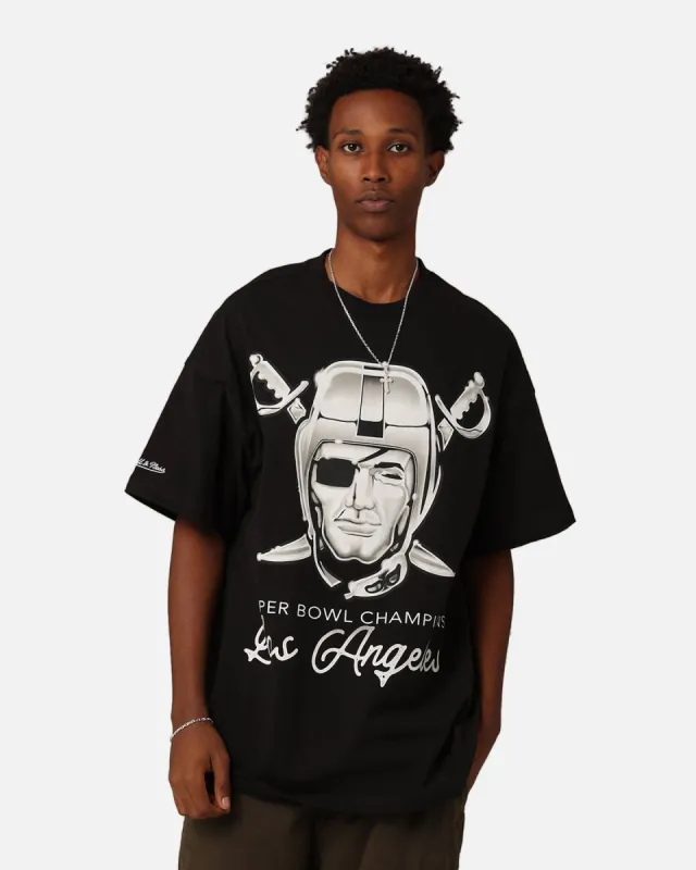 Mitchell & Ness Los Angeles Raiders Super Bowl Champions T-Shirt Faded Black sold by Culture Kings