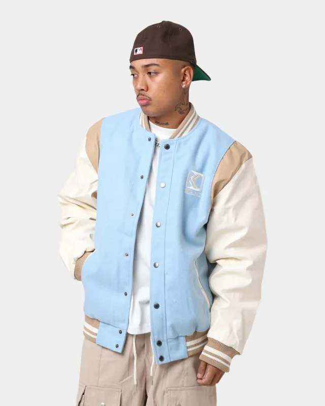 Karl Kani OG Colour Block College Jacket Light Blue sold by Culture Kings